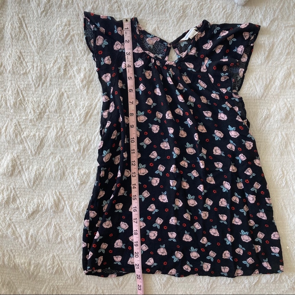 Aeropostale Juniors Small Flower Print Blouse - Picture 7 of 10